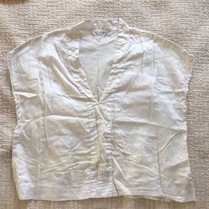 Lacausa Cropped Cotton Blouse